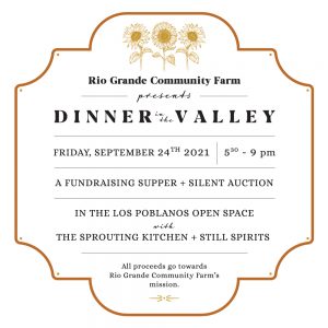 Dinner in the Valley Save the Date Flyer