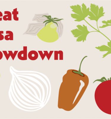 Great Salsa Showdown - array of vegetables included in salsa